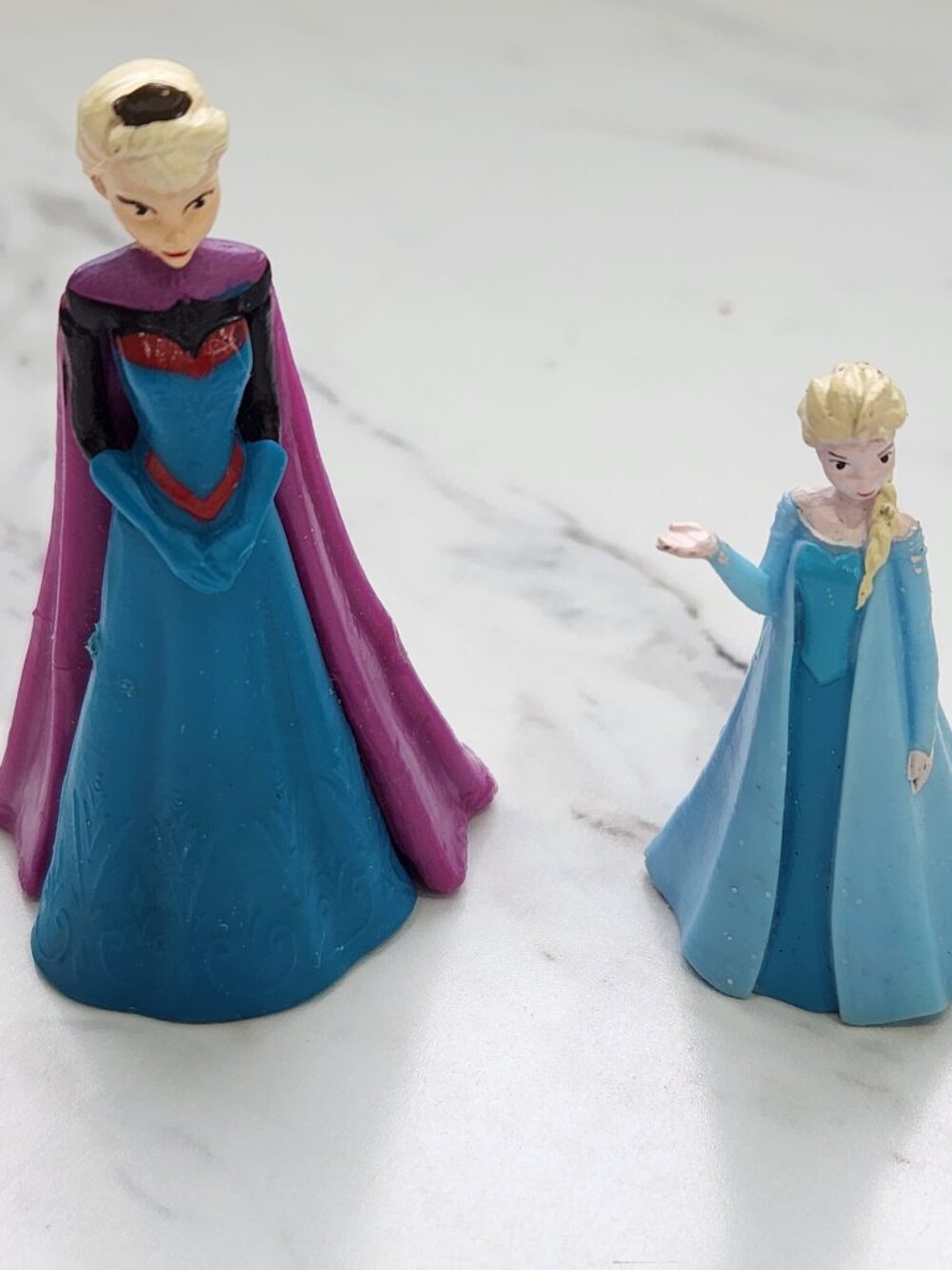 Disney Frozen Elsa Figure Lot 3" & 2" Mini PVC Cake Topper Toy Figures